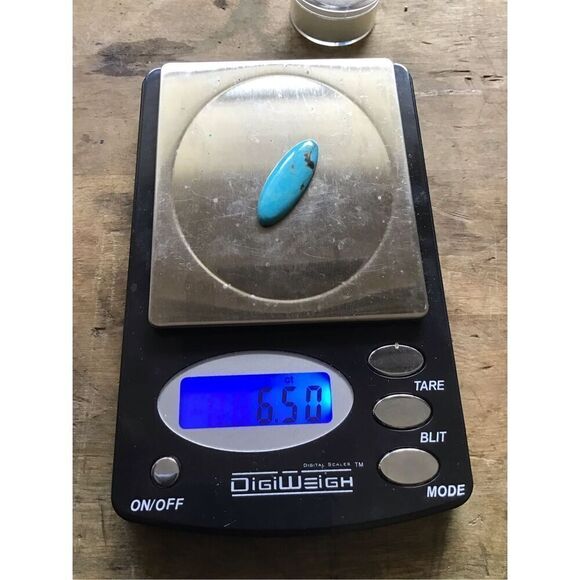 Ring, Kingman Turquoise and Sterling Silver Ring, size 7.5, NEW, Handmade, Made - Picture 9 of 9